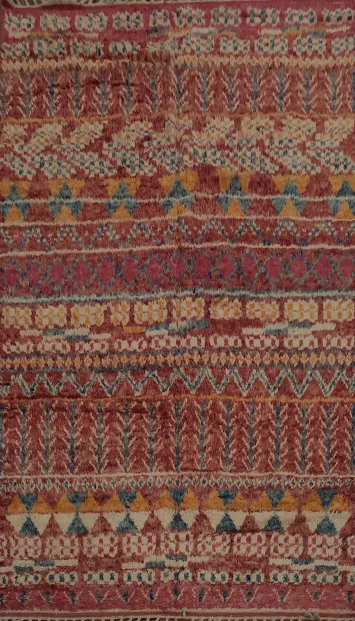 Tribal Moroccan Handmade Area Rug 7x11