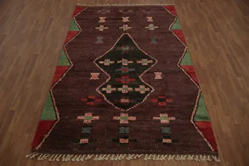 Rustic Textile Artistry Geometric Moroccan Area Rug 6x10