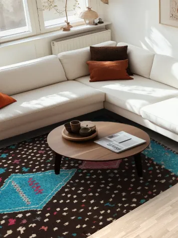 Wool Moroccan Handmade Area Rug 6x9