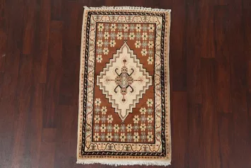 Vintage Handmade Moroccan Wool Rug 3x5