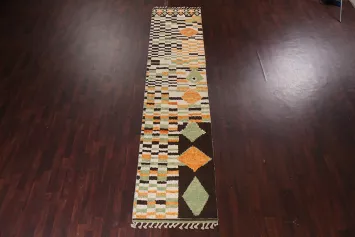 Tribal Moroccan Handmade Runner Rug 3x13