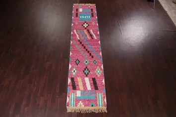 Tribal Moroccan Handmade Runner Rug 3x14