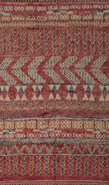 Warm and Inviting Boho Moroccan Handmade Area Rug 7x11 for Any Room