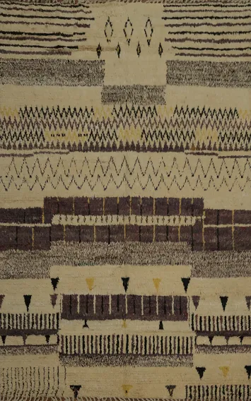 Wool Moroccan Handmade Area Rug 8x11