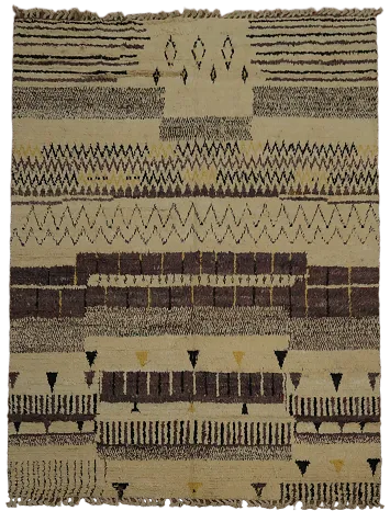 Wool Moroccan Handmade Area Rug 8x11