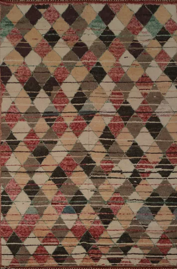 Rustic Charm Diamond Moroccan Large Rug 10x14 to Enrich Any Living Space