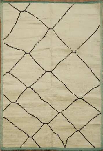 Trellis Moroccan Handmade Area Rug 4x6