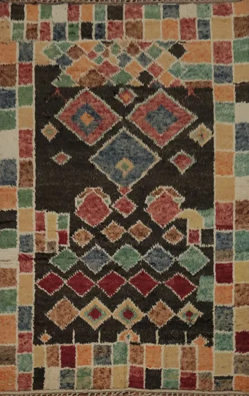 Multicolor Mosaic Moroccan Area Rug 8x10 for a Vibrant Homely Touch