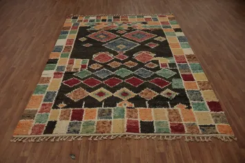 Multicolor Mosaic Moroccan Area Rug 8x10 for a Vibrant Homely Touch