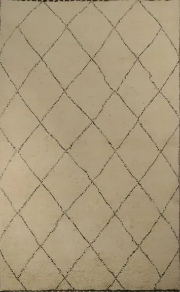 Trellis Moroccan Handmade Area Rug 5x8