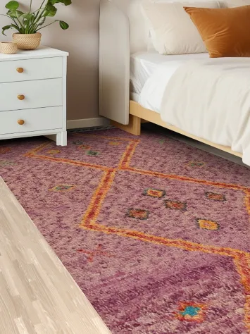 Tribal Moroccan Wool Runner Rug 4x11