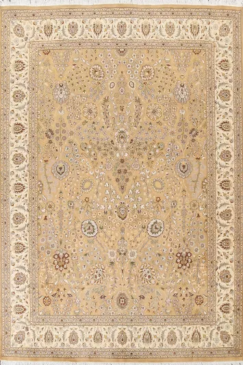 Vegetable Dye Tabriz Handmade Area Rug 8x10