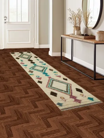 Wool Moroccan Handmade Runner Rug 3x13