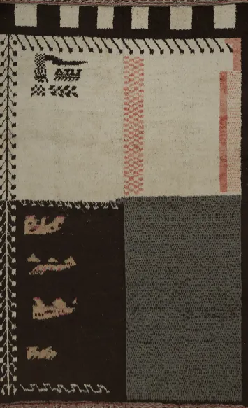 Bold Yet Subtle Artistic Statements in Moroccan Area Rug 9x13