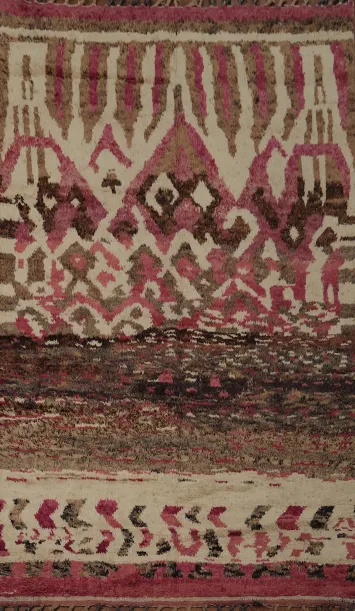 Wool Moroccan Handmade Area Rug 7x11