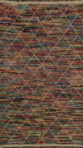 Trellis Moroccan Wool Area Rug 6x10