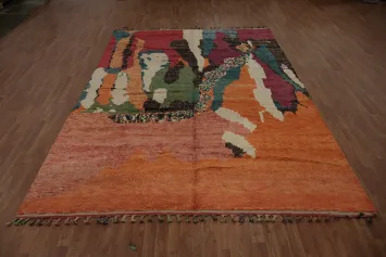 Art-Inspired Moroccan Abstract Area Rug 9x13 for Creative Spaces
