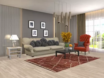 Trellis Moroccan Oriental Area Rug 5x8