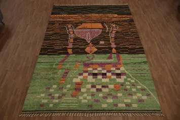 Sophisticated Interior Design Moroccan Large Area Rug 10x14