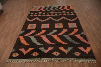 Wool Moroccan Oriental Area Rug 7x11