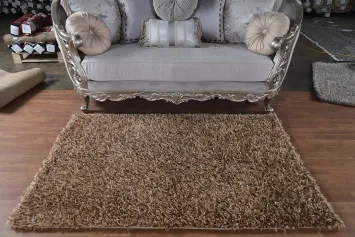 Contemporary Plush Shaggy Modern Rug 4x6
