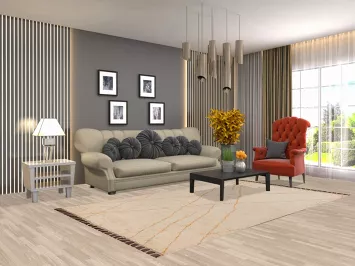 Handmade Moroccan Oriental Area Rug 5x9