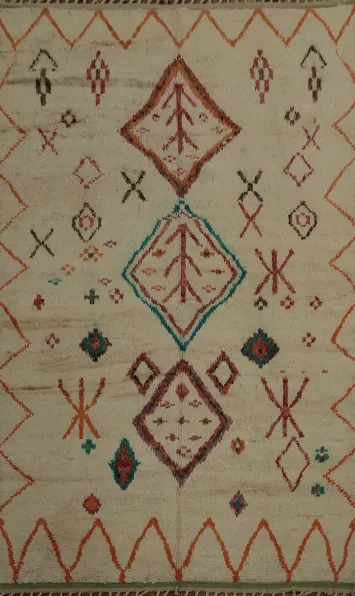 Bohemian Chic Moroccan Area Rug 7x11 for Cozy Interiors