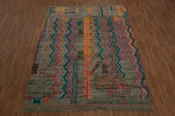 Chevron Moroccan Oriental Area Rug 8x11