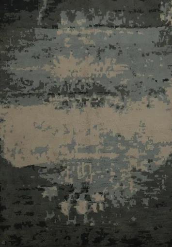 Sophisticated Muted Abstract Area Rug 8x10 for Chic Interiors