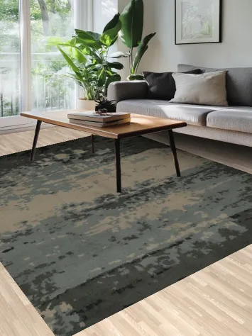 Sophisticated Muted Abstract Area Rug 8x10 for Chic Interiors