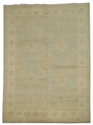 Handmade Oushak Chobi Wool Area Rug 9x12
