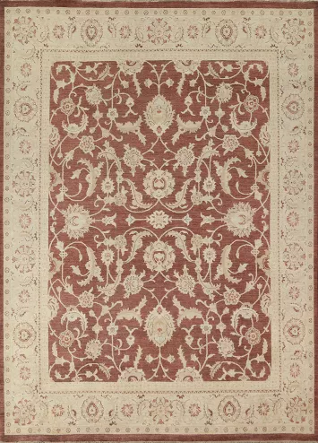 Floral Oushak Chobi Handmade Area Rug 8x10