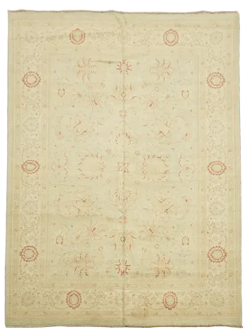 Wool Oushak Chobi Handmade Area Rug 9x12