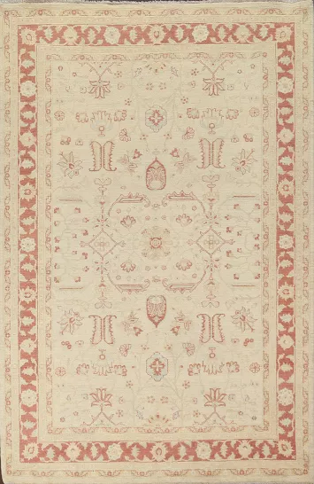 Vegetable Dye Peshawar Chobi Oriental Area Rug 7x10