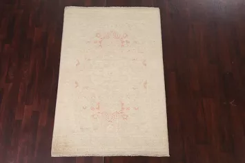 Vegetable Dye Peshawar Chobi Wool Area Rug 4x6