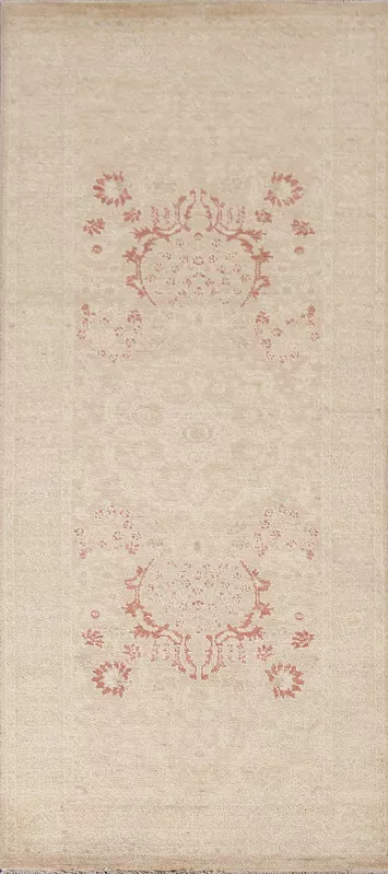 Vegetable Dye Peshawar Chobi Oriental Runner Rug 3x7