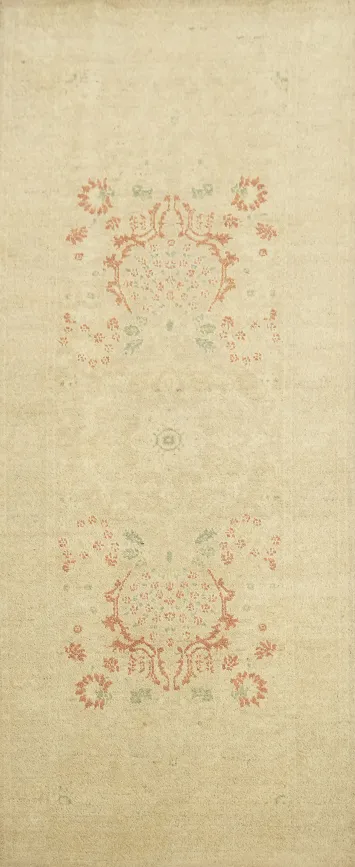 Vegetable Dye Peshawar Chobi Oriental Runner Rug 3x7