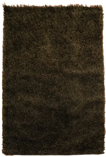 Chocolate Brown Plush Shaggy Modern Rug 4x6