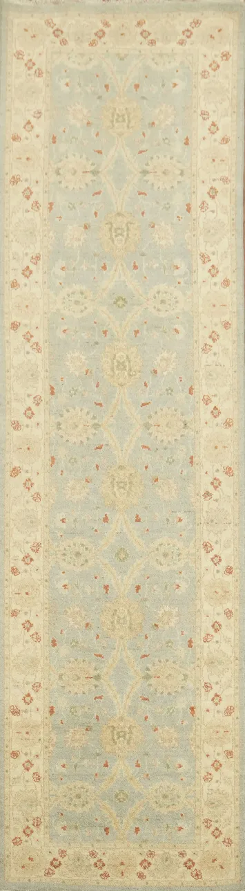 Vegetable Dye Peshawar Chobi Oriental Runner Rug 3x10