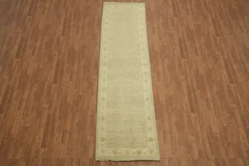 Vegetable Dye Peshawar Chobi Handmade Runner Rug 3x10