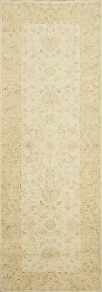 Vegetable Dye Peshawar Chobi Wool Runner Rug 3x8
