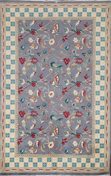 Vegetable Dye Ziegler Handmade Area Rug 4x6