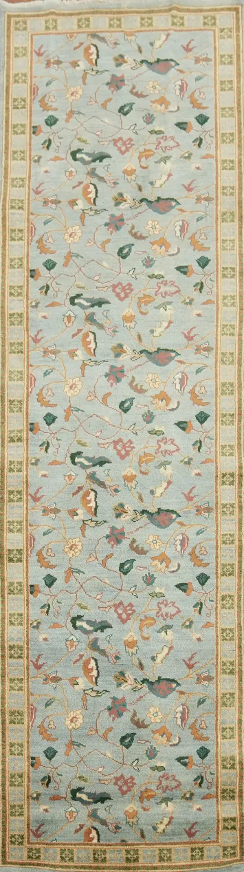 Vegetable Dye Peshawar Chobi Wool Runner Rug 3x10