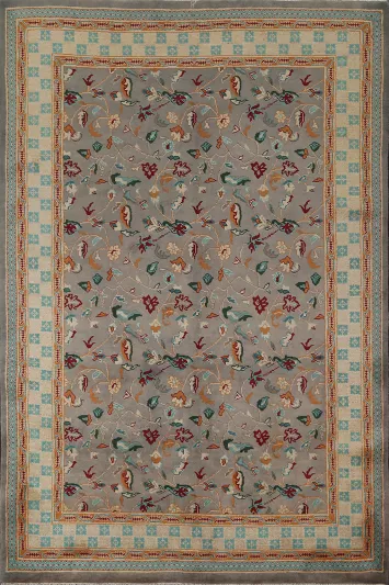 Vegetable Dye Handmade Ziegler Wool Area Rug 6x8