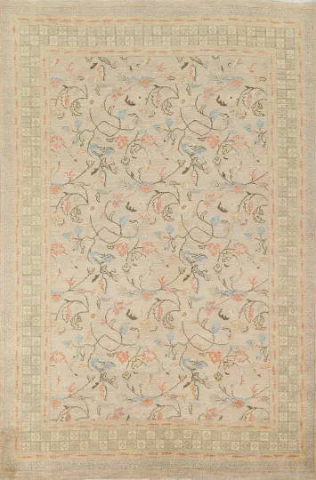 Vegetable Dye Ziegler Wool Area Rug 6x8