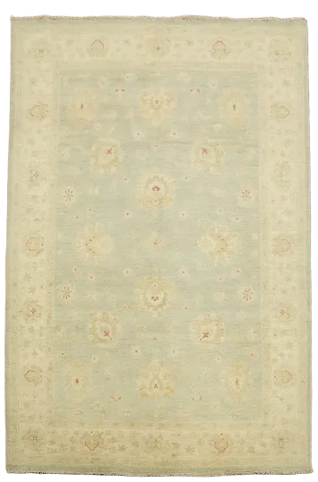 Vegetable Dye Peshawar Chobi Wool Area Rug 6x10