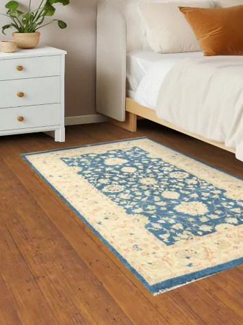 Vegetable Dye Peshawar Chobi Oriental Wool Rug 3x5