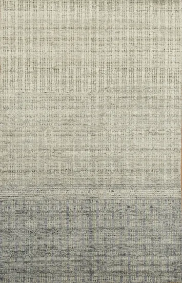 Sophisticated Grey and Blue Woven Rug for Minimalist Decor