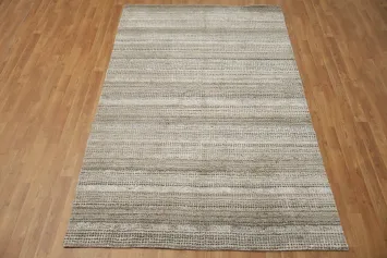 Handmade Contemporary Wool Area Rug 5x8