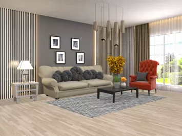 Wool Contemporary Oriental Area Rug 5x8